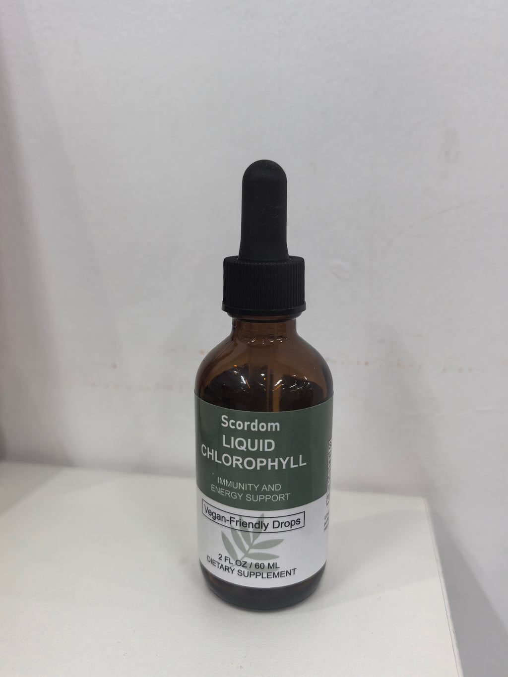 Scordom Chlorophyll Liquid Drops, Immunity and Energy Support, Liquid Nutritional Supplement, Vegan-Friendly Drop