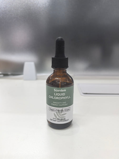 Scordom Chlorophyll Liquid Drops, Immunity and Energy Support, Liquid Nutritional Supplement, Vegan-Friendly Drop